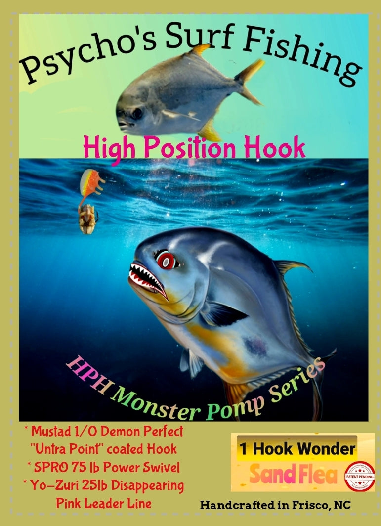 HPH Monster Pomp Series 'Sand Flea' – Psycho's Surf Fishing Rigs