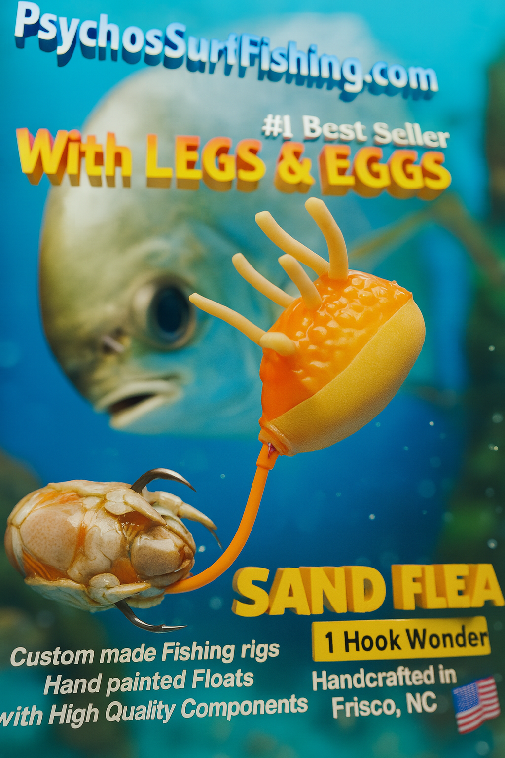 Sand Flea with LEGS & EGGS