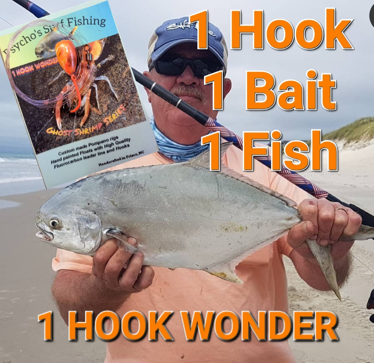 💲 Ghost Shrimp Series! "RATTLER" Premium Pompano Rigs