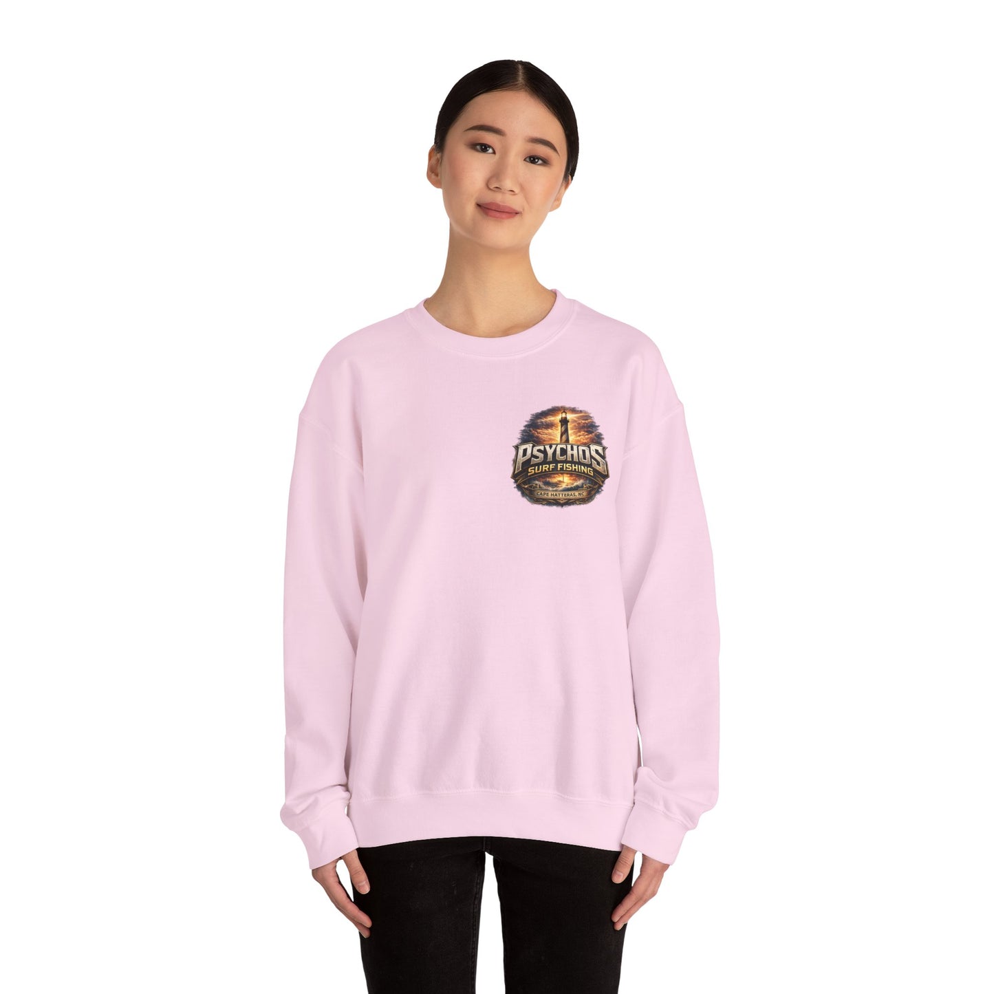 Semi-Quincennial 250 Years Crewneck Sweatshirt — Psychos Surf Fishing Retro USA Design
