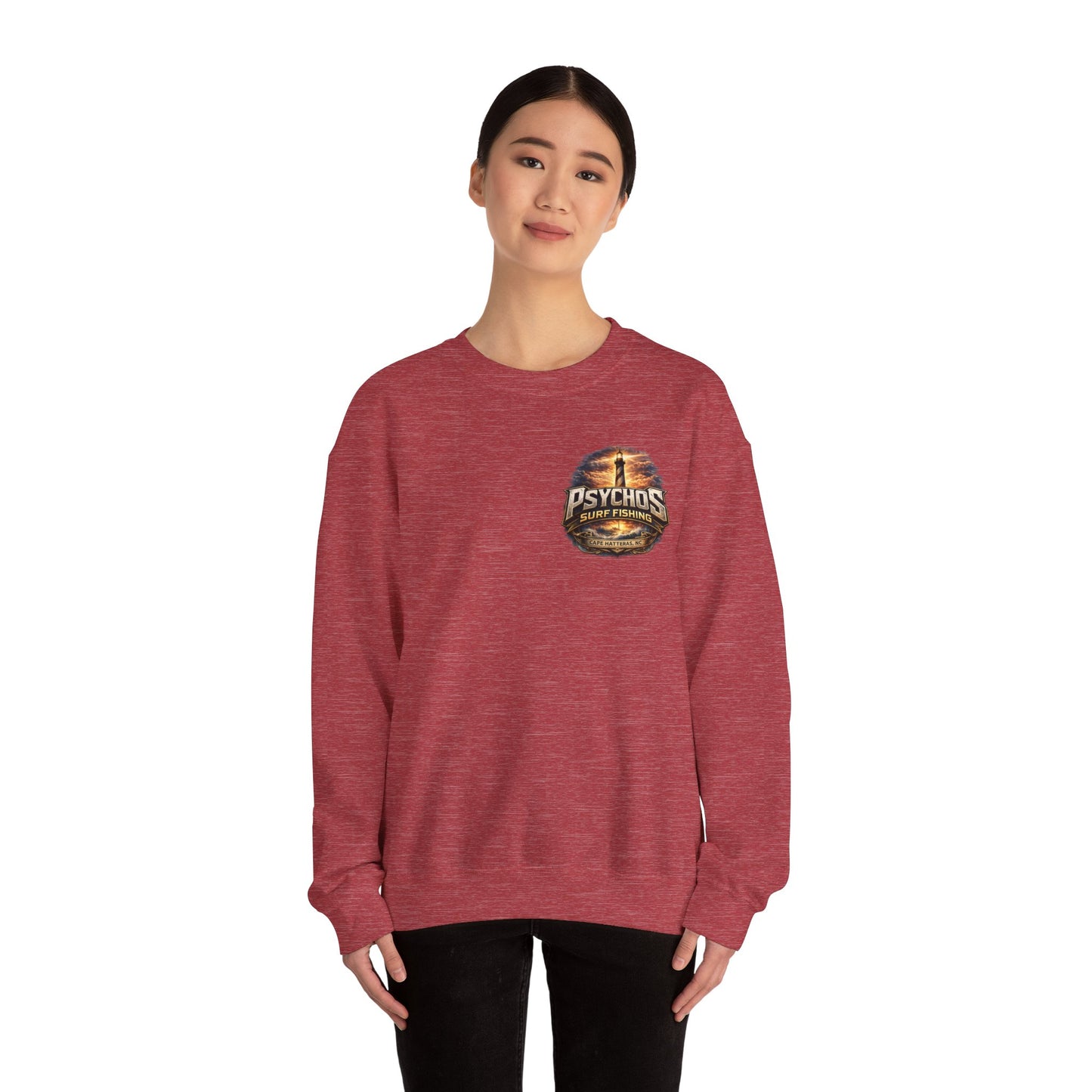 Semi-Quincennial 250 Years Crewneck Sweatshirt — Psychos Surf Fishing Retro USA Design