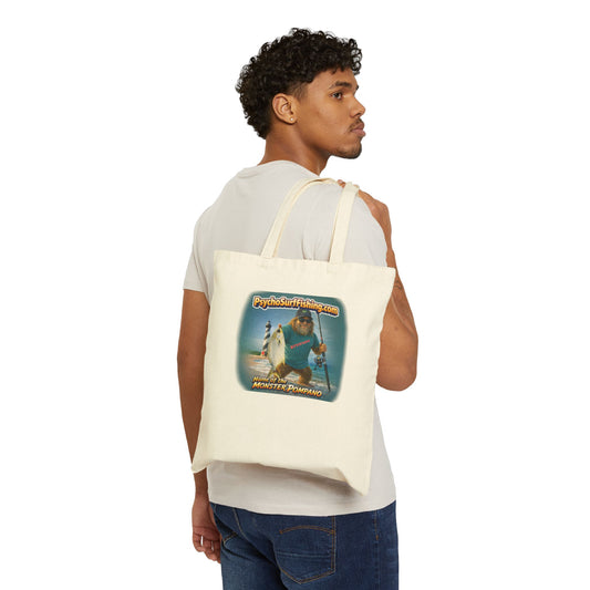 Home of the Monster Pompano Cotton Canvas Tote Bag