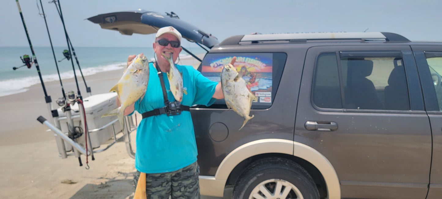 (FLOATING HOOK) "PHAT" Sand Flea with Eggs Pompano Rig