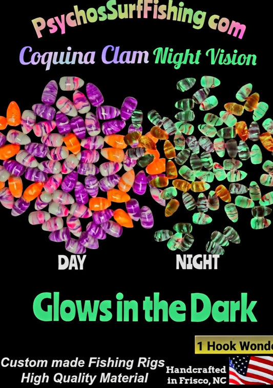 Coquina clam night vision