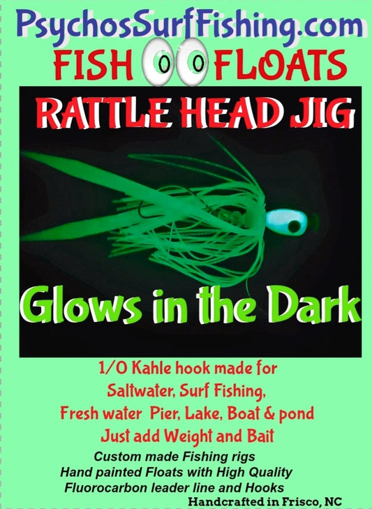 Rattle Head Jig Glow & Orange