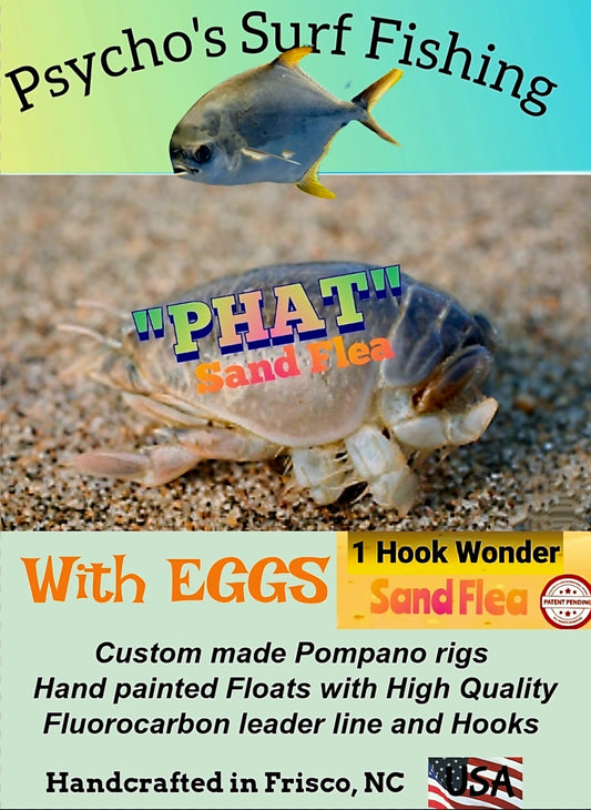 "PHAT" Sand Flea with Eggs  Pompano Rig
