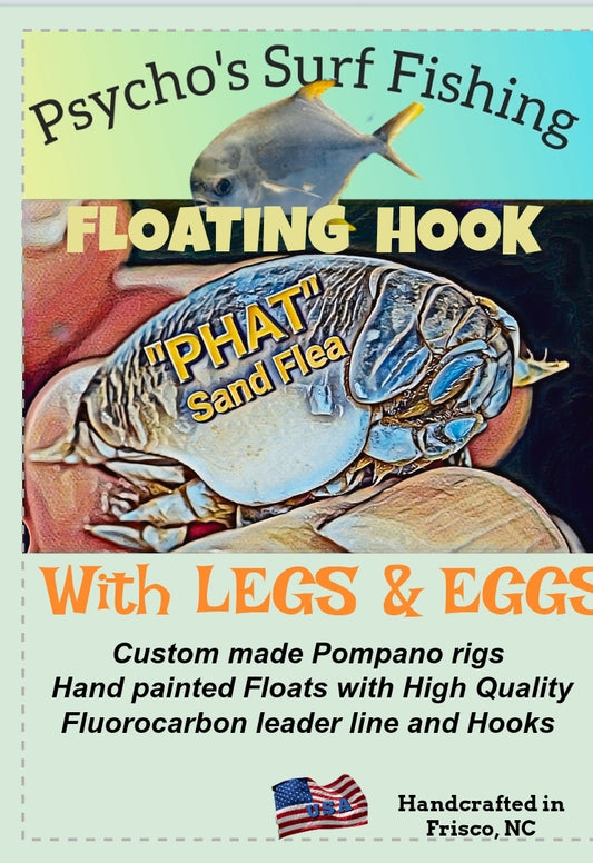 (Floating hook) PHAT SAND FLEA with LEGS & EGGS
