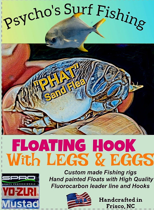 (Floating hook) PHAT SAND FLEA with LEGS & EGGS