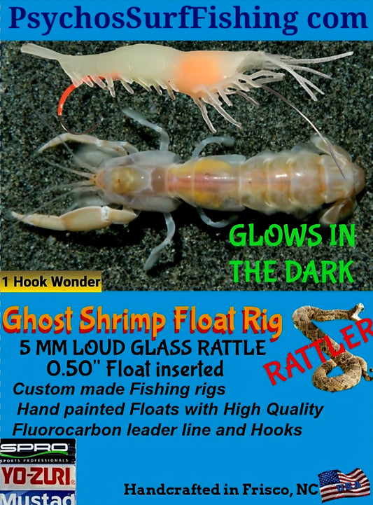 💲 Ghost Shrimp Float Rigs "Rattler"