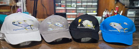 Custom Psychos Surf Fishing Baseball Cap  

One size fit all, Adjustable
