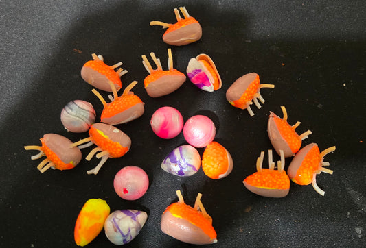 Discontinued / Imperfects custom painted Floats, Hooks