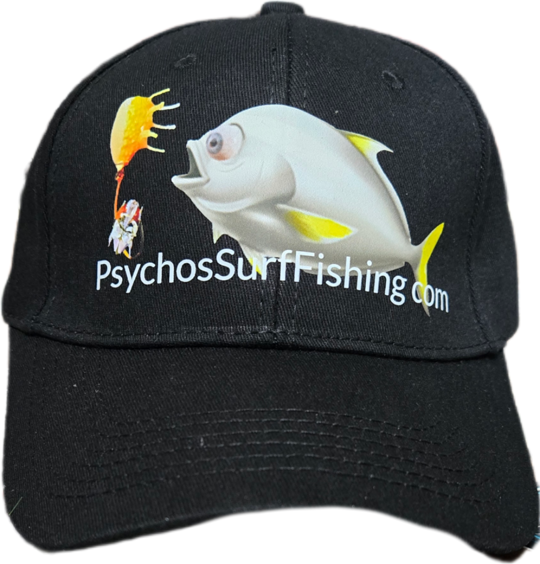 Custom Psychos Surf Fishing Baseball Cap  

One size fit all, Adjustable